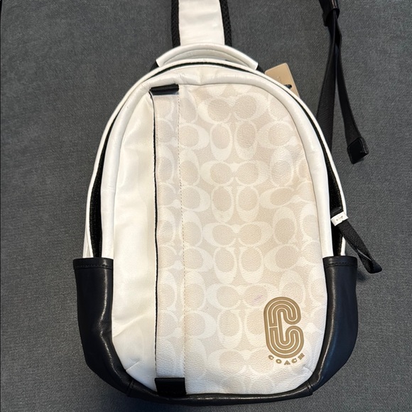 Coach White and Black Bag - Picture 1 of 8